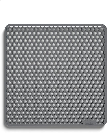 Bodo® Gootsteenmat - Vierkant - Grijs - 37 x 37 cm - Voor 40 x 40 cm Wasbak