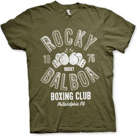 Rocky Heren Tshirt -L- Balboa Boxing Club Groen