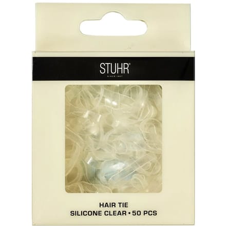 Stuhr Hair Tie Silicone Clear 50 st