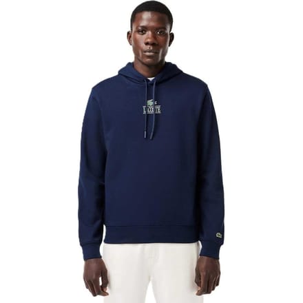 Lacoste Herenlogo Hoodie (Marineblauw)
