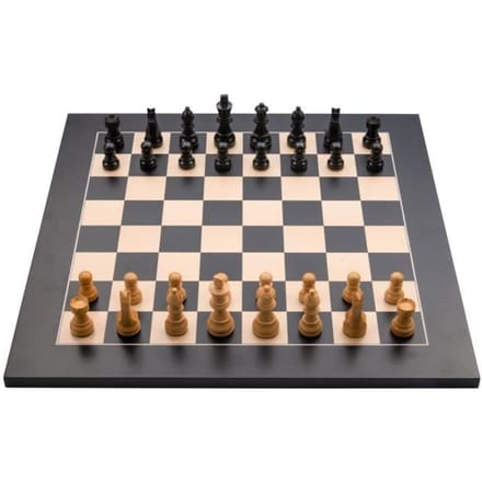 Luxe schaakbord 40x40cm zwart