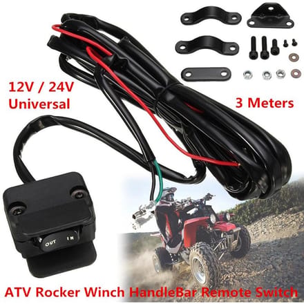 3M ATV UTV lier tuimelschakelaar stuurbedieningslijngereedschap voor waarschuwingsaccessoires gray