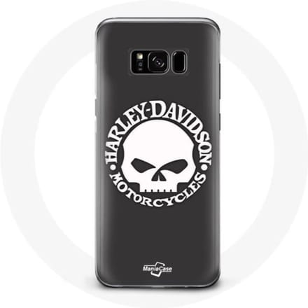 Coque pour Samsung Galaxy S8 plus Harley Davidson Motors Tete de mort