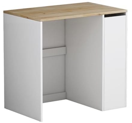 Wasmachinekast 93,5 x 60 cm - Modern Eiken Badkamermeubel met Opbergruimte