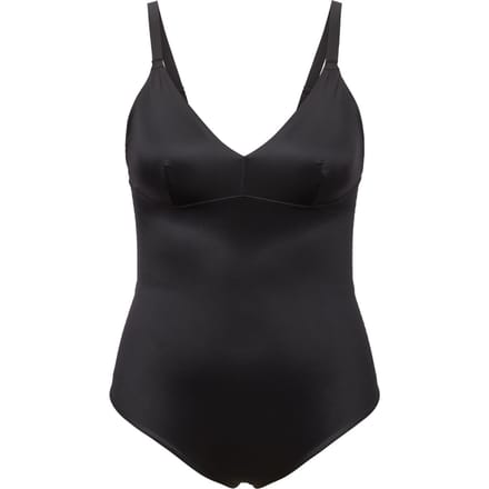 Spanx - Maat M -  Shaping Satin - Thong Bodysuit  Kleur Very Black