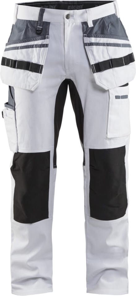 Blaklader Schilders werkbroek met stretch 1910-1000 - Wit/zwart - D84