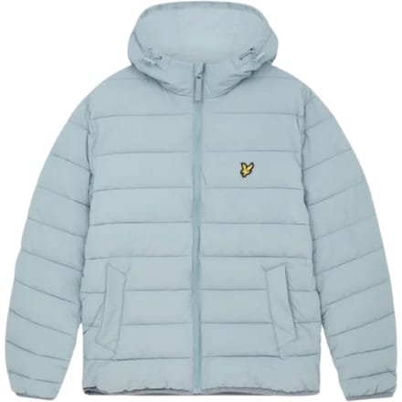 Lyle & Scott Branded Away blauw pufferjack met capuchon