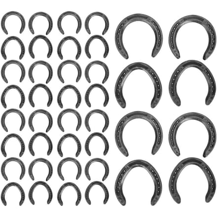 10 Paires Forgeage Acier Q235 Kit Fer à Cheval Entraînement Course Hippique Accessoire d'Équitation gray