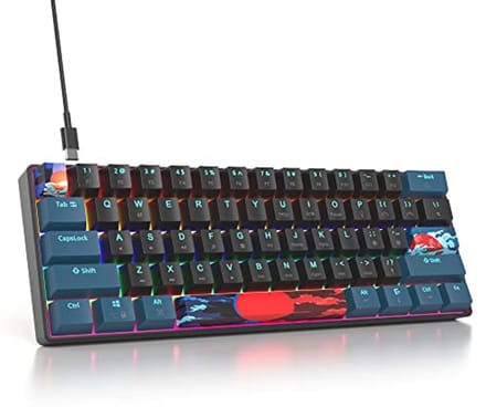 Mechanisch Gaming Toetsenbord met LED Achtergrondverlichting - Compact Ergonomisch Ontwerp voor PS5/PS4/Xbox