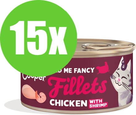 15x Edgard & Cooper Cat Fillets Chicken/Shrimp - 70 gr - Natvoeding Kat