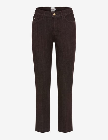 Brax Dames Jeans  Style MAY S DARK EBONY, denim donkerbruin, maat 36