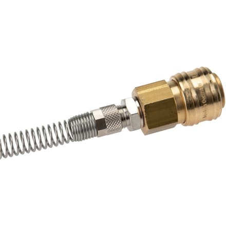 Messing DN 7.2 (Euro) Luchtkoppeling Snelkoppeling 6x8 mm Push-On Buigbescherming