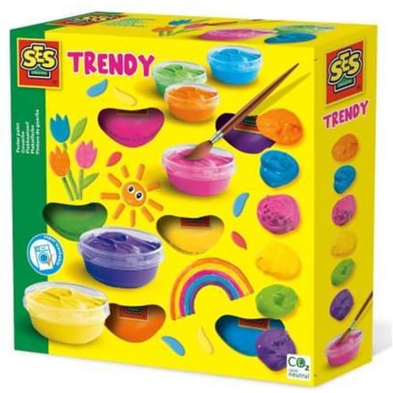 SES Creative Plakkaatverf trendy 6x50ml Verven en kleuren