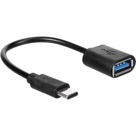 OTG Adapter TypeC naar USB3.0 Adapterkabel TypeC Male naar USB3.0 Female Converterkabel Highspeed zwart