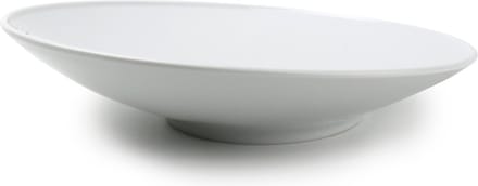 BonBistro Diep bord 30xH8cm schuin wit Appetite (Set van 6)