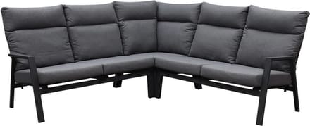 Pacific hoek loungeset 3 delig aluminium antraciet