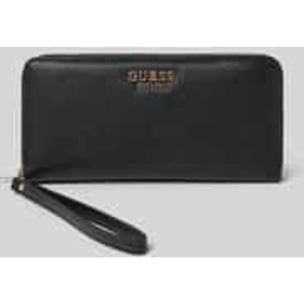 GUESS portemonnee Amorette SLG Zip Around Wallet Black zwart