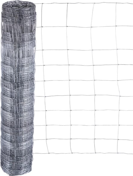 Schapengaas 2.00mm/1.80mm 120cm-10-15cm 50m Gegalvaniseerd.