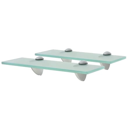 vidaXL - Schappen - zwevend - 2 - st - 30x10 - cm - 8 - mm - glas