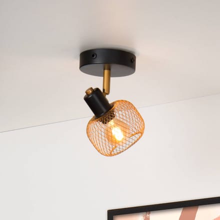 Lucide MAREN - Plafondspot (Plafondlamp) - 1xE14 - Mat Goud / Messing