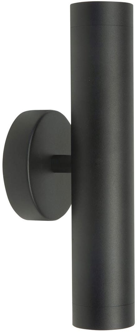 Wandlamp | 5,5 cm | perugia | 2 lichts | GU10 | zwart | metaal | moderne verlichting