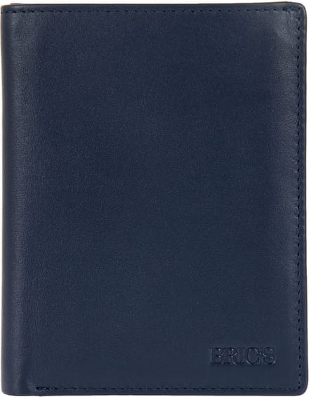 BRIC'S Leren Kaarthoes Bernina Wallet Ocean Blue Donkerblauw