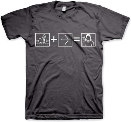 DC Comics Arrow Heren Tshirt -L- Arrow Riddle Grijs