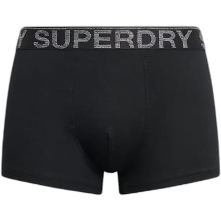 Superdry BOXER TRIPLE PACK Heren Onderbroek - Raven Black Marl