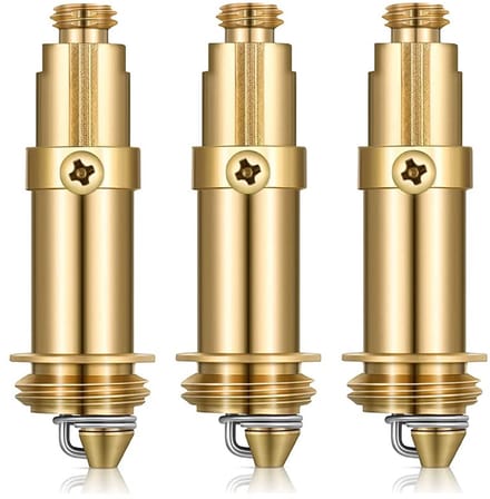 Dofu 3Pcs Brass Spring Plug Bolt - Slotted Core Replacement Part for Basin Pop Up Click Clack in Bathroom and Kitchen - ShopVlot