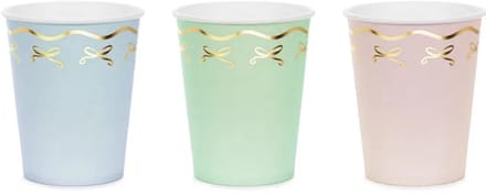 Bow Tie Cups Mix Colors (220ml)
