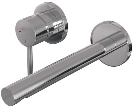Brauer Chrome Edition Inbouw Wastafelmengkraan met Rechte Uitloop en Rozetten Model A2 Chroom
