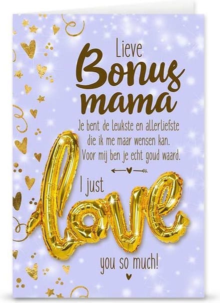 Love ballon "Bonus Mama"