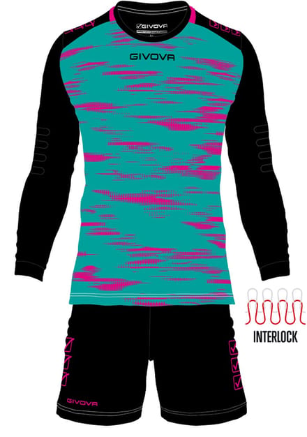 Doelman Set Givova Kit Turquoise-Black 2xs