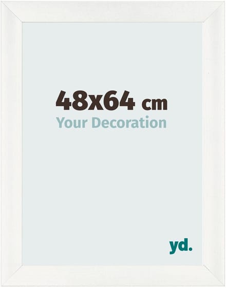 Your Decoration - Fotolijst 48x64 cm - MDF - Wit Geveegd - Pisa
