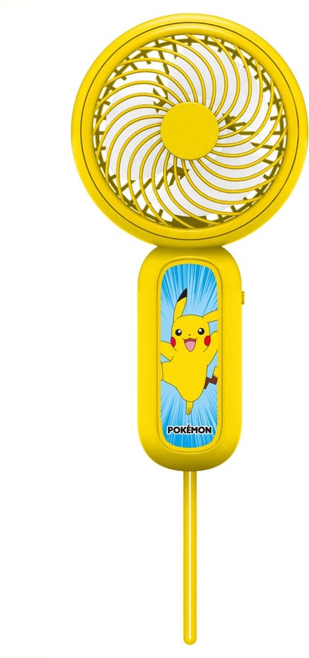 Pokémon Pikachu - draagbare handventilator - zeer stil - USB-C oplaadbaar - met polsbandje