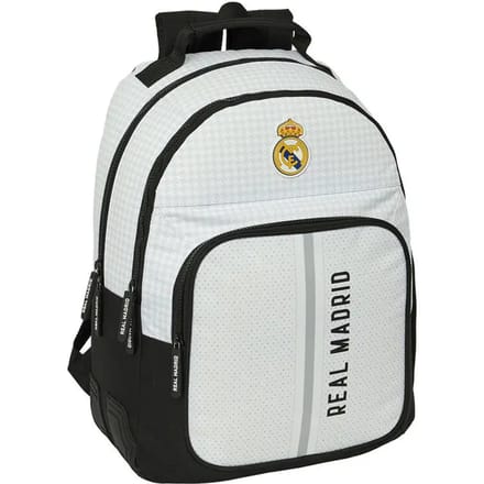Real Madrid - Rugzak - 3 vakken - laptopvak - Wit