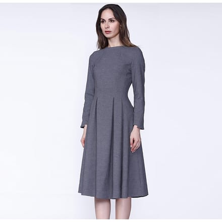 Retro fit-and-flare jurk