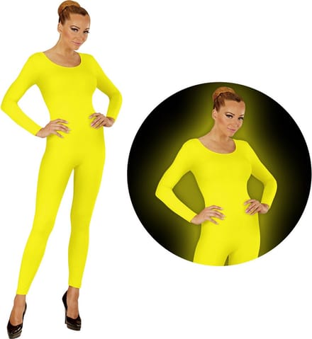 Bodysuit neon geel