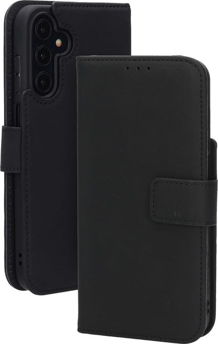 Mobiparts Leather Wallet Case geschikt voor Samsung Galaxy A15 - Zwart