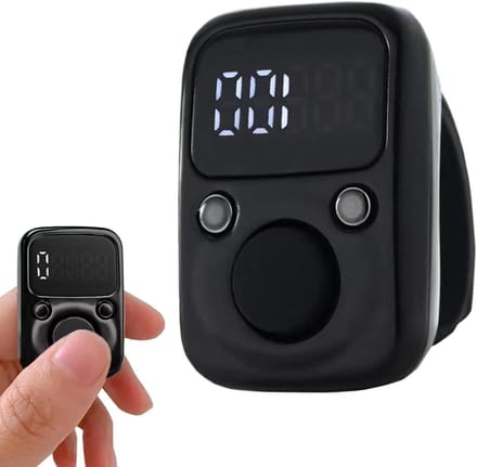 Digitale Teller - Handteller Clicker - Activiteiten Bijhouden - Waterdichte Technologie - Compact Formaat - Zwart