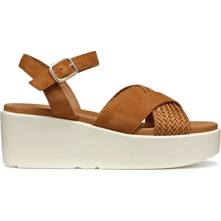 GEOX XAND 2.2S DAMES Sandalen - COGNAC - Maat 39