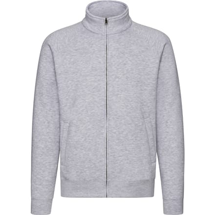 Fruit of the Loom Sweatjack Heren Premium (Heide Grijs)