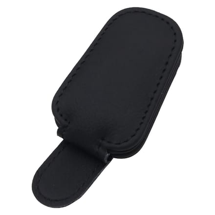Dailygoods - Universele Auto Bril Houder voor Zonnebril met Lederen Clip