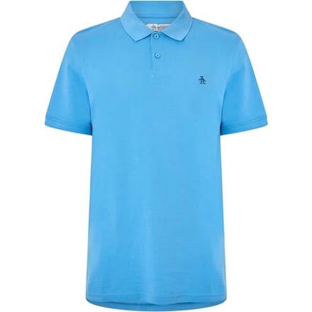 Original Penguin Heren Geborduurd Logo Poloshirt (Parijs Blauw)