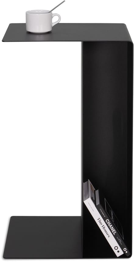Spinder Design banktafel Slide HIGH - Zwart - Staal