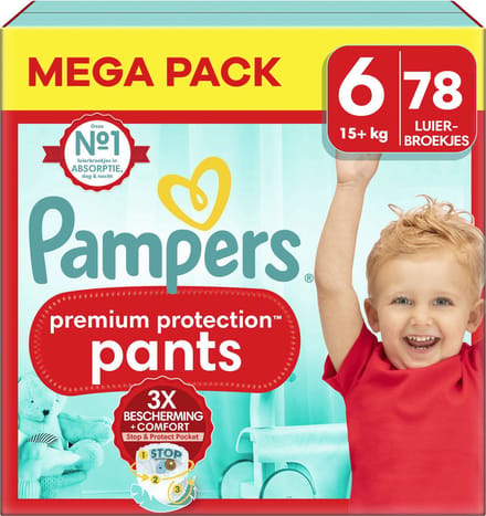 Pampers - Premium Protection Pants - Maat 6 - Mega Pack - 78 stuks - 15+ KG