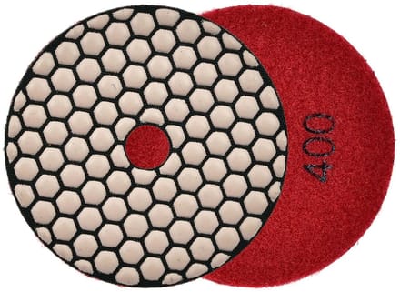 GEKO Diamant polijstpad - 100 mm - Droog gebruik - Klittenband bevestiging