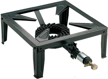 Kemper 1 pit Camping Gasstel Gasbrander  Wokbrander | 7,5 KW | 37cm | 4 Voets