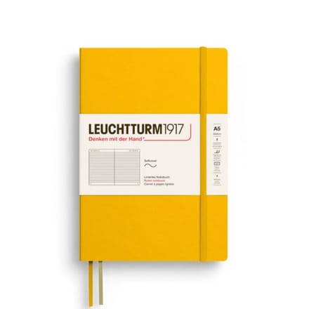 Leuchtturm1917 notitieboekje, softcover, medium a5, gelinieerd, sunflower