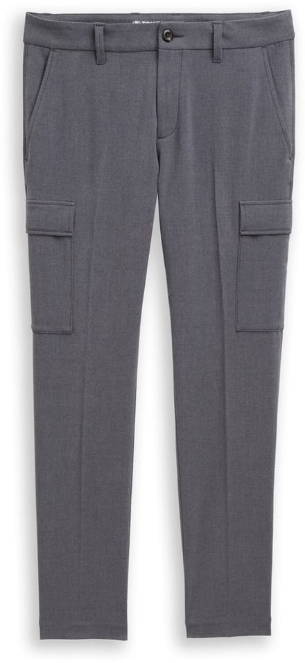 Tom Tailor - TTTAPERED Cargobroek - Maat 32/34 - Black Grey Melange